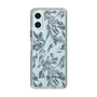 Slim Protection Case［ LAGUNAMOON - BotanicalJacquard - Clear×Black ］