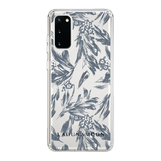Slim Protection Case［ LAGUNAMOON - BotanicalJacquard - Clear×Black ］