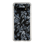 Slim Protection Case［ LAGUNAMOON - BotanicalJacquard - Clear×Black ］