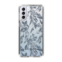Slim Protection Case［ LAGUNAMOON - BotanicalJacquard - Clear×Black ］