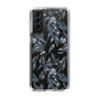 Slim Protection Case［ LAGUNAMOON - BotanicalJacquard - Clear×Black ］