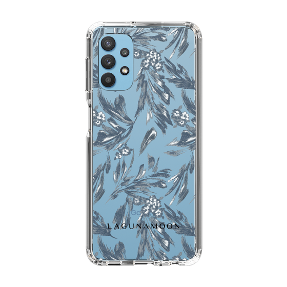 Slim Protection Case［ LAGUNAMOON - BotanicalJacquard - Clear×Black ］