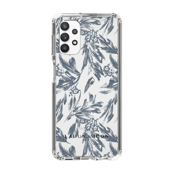 Slim Protection Case［ LAGUNAMOON - BotanicalJacquard - Clear×Black ］