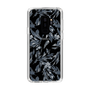 Slim Protection Case［ LAGUNAMOON - BotanicalJacquard - Clear×Black ］