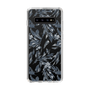 Slim Protection Case［ LAGUNAMOON - BotanicalJacquard - Clear×Black ］