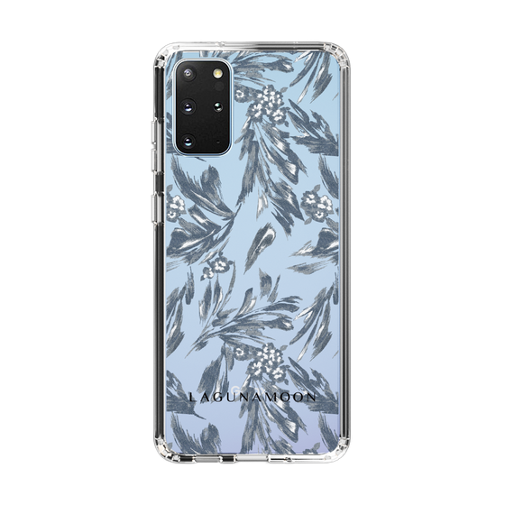 Slim Protection Case［ LAGUNAMOON - BotanicalJacquard - Clear×Black ］