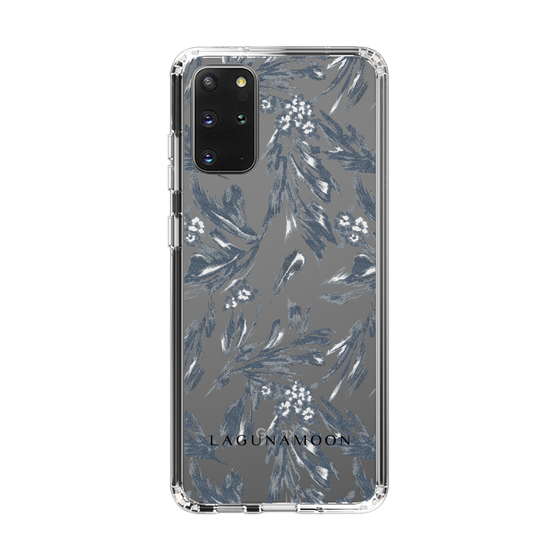 Slim Protection Case［ LAGUNAMOON - BotanicalJacquard - Clear×Black ］