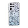 Slim Protection Case［ LAGUNAMOON - BotanicalJacquard - Clear×Black ］