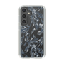 Slim Protection Case［ LAGUNAMOON - BotanicalJacquard - Clear×Black ］
