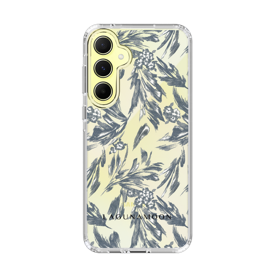 Slim Protection Case［ LAGUNAMOON - BotanicalJacquard - Clear×Black ］