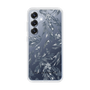 Slim Protection Case［ LAGUNAMOON - BotanicalJacquard - Clear×Black ］
