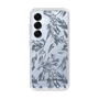 Slim Protection Case［ LAGUNAMOON - BotanicalJacquard - Clear×Black ］