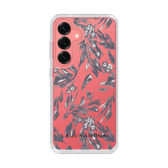 Slim Protection Case［ LAGUNAMOON - BotanicalJacquard - Clear×Black ］