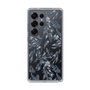 Slim Protection Case［ LAGUNAMOON - BotanicalJacquard - Clear×Black ］