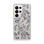 Slim Protection Case［ LAGUNAMOON - BotanicalJacquard - Clear×Black ］