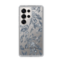 Slim Protection Case［ LAGUNAMOON - BotanicalJacquard - Clear×Black ］