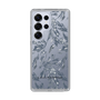 Slim Protection Case［ LAGUNAMOON - BotanicalJacquard - Clear×Black ］