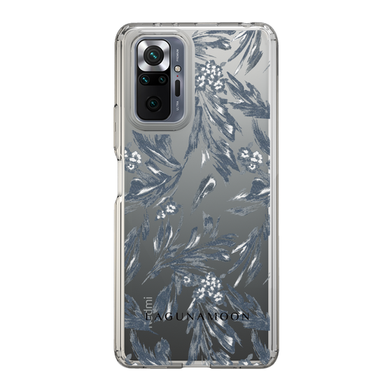 Slim Protection Case［ LAGUNAMOON - BotanicalJacquard - Clear×Black ］