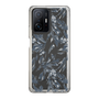 Slim Protection Case［ LAGUNAMOON - BotanicalJacquard - Clear×Black ］
