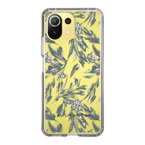 Slim Protection Case［ LAGUNAMOON - BotanicalJacquard - Clear×Black ］