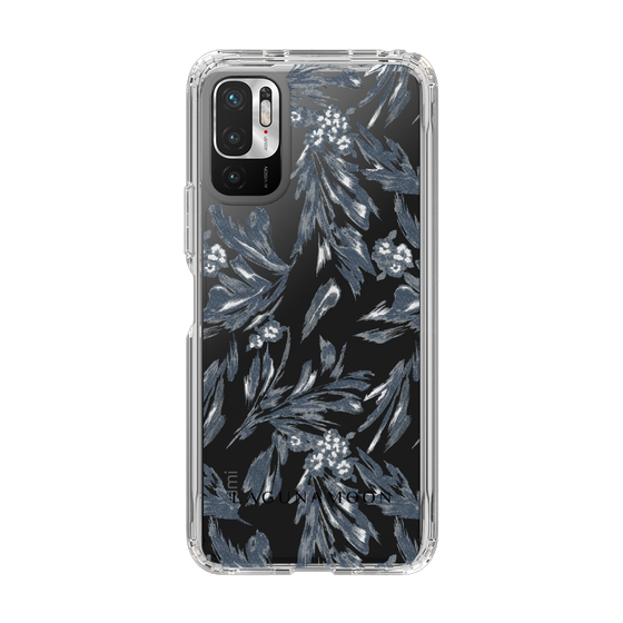 Slim Protection Case［ LAGUNAMOON - BotanicalJacquard - Clear×Black ］