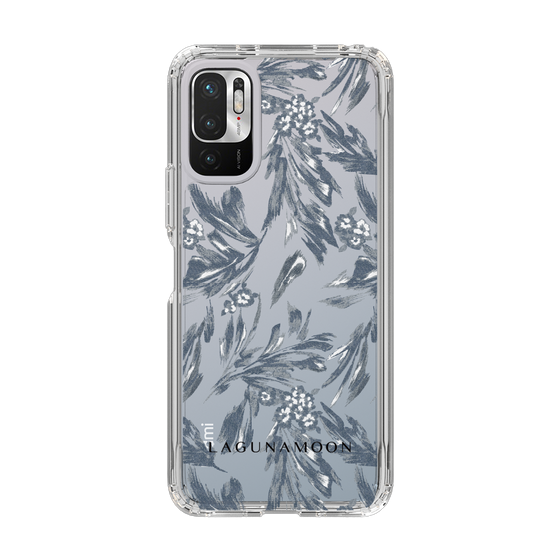 Slim Protection Case［ LAGUNAMOON - BotanicalJacquard - Clear×Black ］