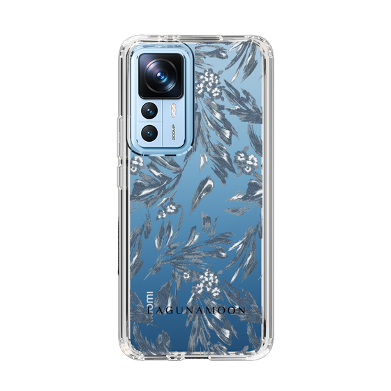 Slim Protection Case［ LAGUNAMOON - BotanicalJacquard - Clear×Black ］