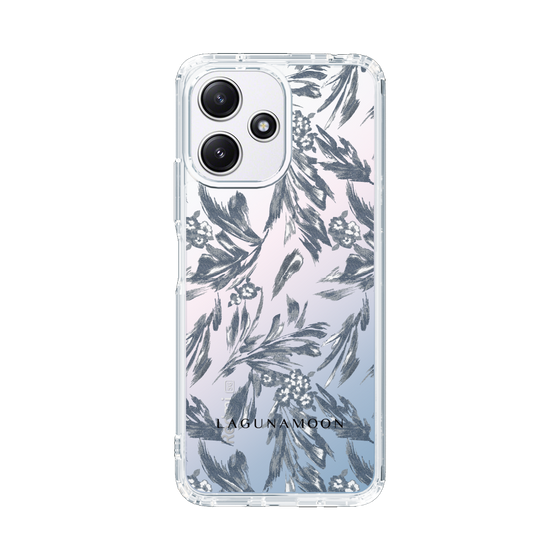 Slim Protection Case［ LAGUNAMOON - BotanicalJacquard - Clear×Black ］