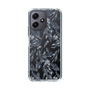 Slim Protection Case［ LAGUNAMOON - BotanicalJacquard - Clear×Black ］