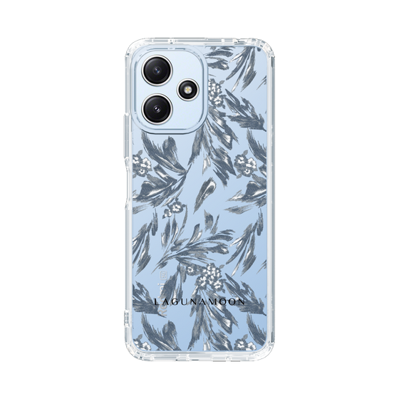 Slim Protection Case［ LAGUNAMOON - BotanicalJacquard - Clear×Black ］