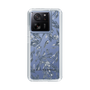 Slim Protection Case［ LAGUNAMOON - BotanicalJacquard - Clear×Black ］