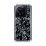Slim Protection Case［ LAGUNAMOON - BotanicalJacquard - Clear×Black ］