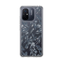 Slim Protection Case［ LAGUNAMOON - BotanicalJacquard - Clear×Black ］