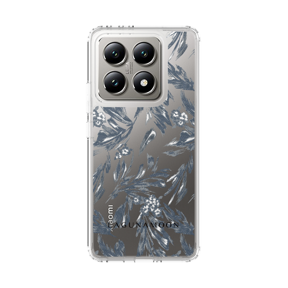 Slim Protection Case［ LAGUNAMOON - BotanicalJacquard - Clear×Black ］