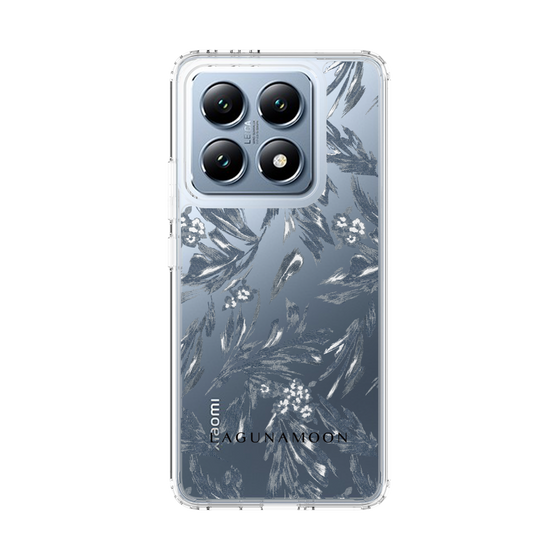 Slim Protection Case［ LAGUNAMOON - BotanicalJacquard - Clear×Black ］