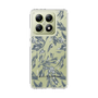 Slim Protection Case［ LAGUNAMOON - BotanicalJacquard - Clear×Black ］