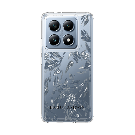 Slim Protection Case［ LAGUNAMOON - BotanicalJacquard - Clear×Black ］