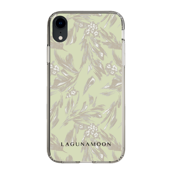 Slim Protection Case［ LAGUNAMOON - BotanicalJacquard - White×Beige ］