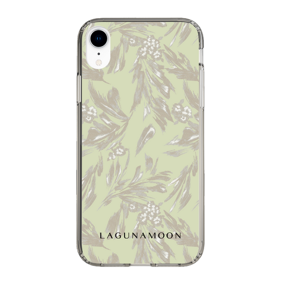 Slim Protection Case［ LAGUNAMOON - BotanicalJacquard - White×Beige ］