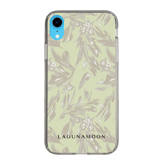 Slim Protection Case［ LAGUNAMOON - BotanicalJacquard - White×Beige ］