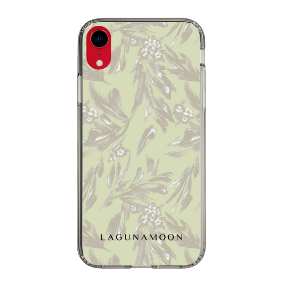 Slim Protection Case［ LAGUNAMOON - BotanicalJacquard - White×Beige ］