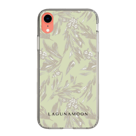 Slim Protection Case［ LAGUNAMOON - BotanicalJacquard - White×Beige ］