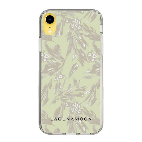 Slim Protection Case［ LAGUNAMOON - BotanicalJacquard - White×Beige ］