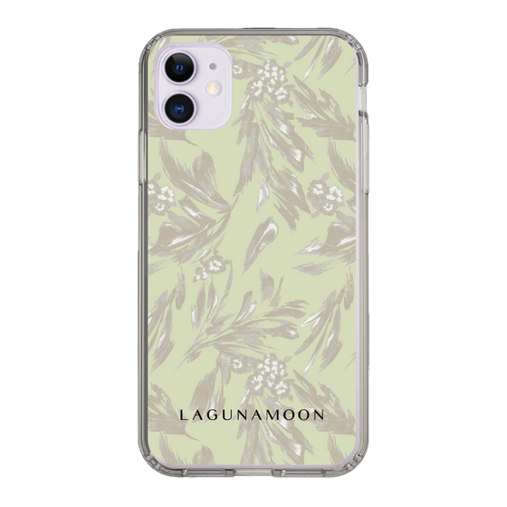 Slim Protection Case［ LAGUNAMOON - BotanicalJacquard - White×Beige ］