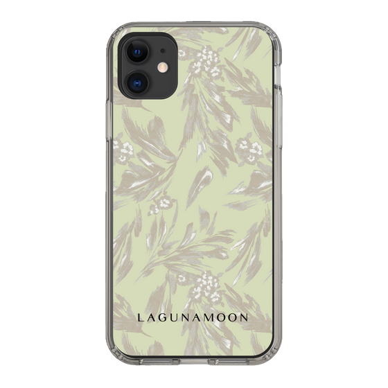 Slim Protection Case［ LAGUNAMOON - BotanicalJacquard - White×Beige ］