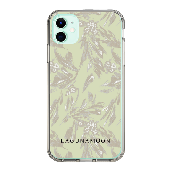 Slim Protection Case［ LAGUNAMOON - BotanicalJacquard - White×Beige ］