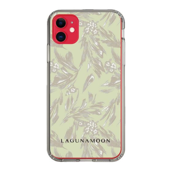 Slim Protection Case［ LAGUNAMOON - BotanicalJacquard - White×Beige ］