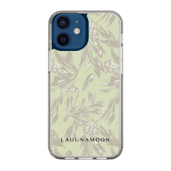 Slim Protection Case［ LAGUNAMOON - BotanicalJacquard - White×Beige ］