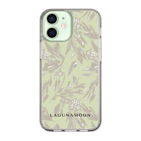 Slim Protection Case［ LAGUNAMOON - BotanicalJacquard - White×Beige ］