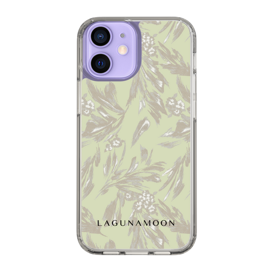 Slim Protection Case［ LAGUNAMOON - BotanicalJacquard - White×Beige ］